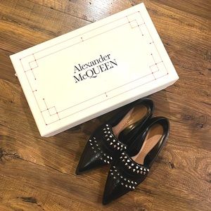 Alexander McQueen Kiltie stud loafers size 37
